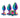 Rear Assets Anal Trainer Kit - Rainbow with Rainbow Hearts