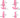 Pink Beginners Butt Plug Set