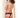Rene Rofe Sexy Crotchless Lace V Thong - Red/Black M/L