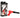 Master Series - Pistol Pounder Thrusting Vibrator - Black/Red Thrusting Vibrator with Gun Handle