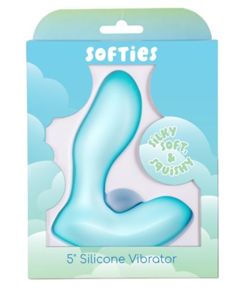 5 inch silicone vibrator blue body safe silicone adult toy Naughty But Nice Australia