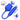 Rose Suction Vibrator - Blue