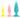 Firefly GLOW in the DARK Beginner Butt Plug Anal Trainer Kit Set 3pc