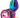 Rear Assets Small Butt Plug - Rainbow with Pink Gem