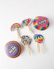Load image into Gallery viewer, CUPCAKE SET PRIDE PARTY WRAPPERS
