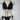 LA 8242 Lace Ruffle Bikini Set Black