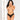 Lace G-string With Floral Applique - Back