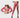 Ladies Fishnet Legging - Hot Pink