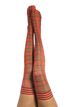 Load image into Gallery viewer, Kix&#39;ies #PLAIDNATION THIGH HI RED PLAID - SIZE C
