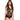 Criss Cross V Shape And Wet Look Teddy- 55010- Black- M