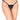Music Legs Detachable Clip G-String 10027 Black One Size