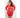 TIE BREAKER LONG SLEEVE DRESS   RED PLUS SIZE