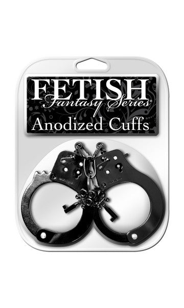 FETISH FANTASY ANODIZED CUFFS   BLACK