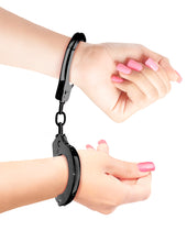 Load image into Gallery viewer, FETISH FANTASY ANODIZED CUFFS   BLACK
