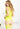 MUSIC LEGS 1719 CUTOUT FRONT SUSPENDER SPANDEX BODYSTOCKING NEON GREEN O/S