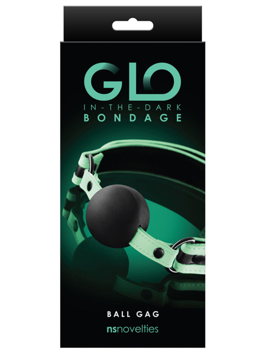 GLO BONDAGE BALL GAG GREEN