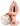 Rear Assets Medium Butt Plug - Rose Gold with White Rose
