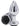 Rear Assets Medium Butt Plug - Silver with Black Rose