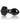 Crystal Flower Butt Plug - Black