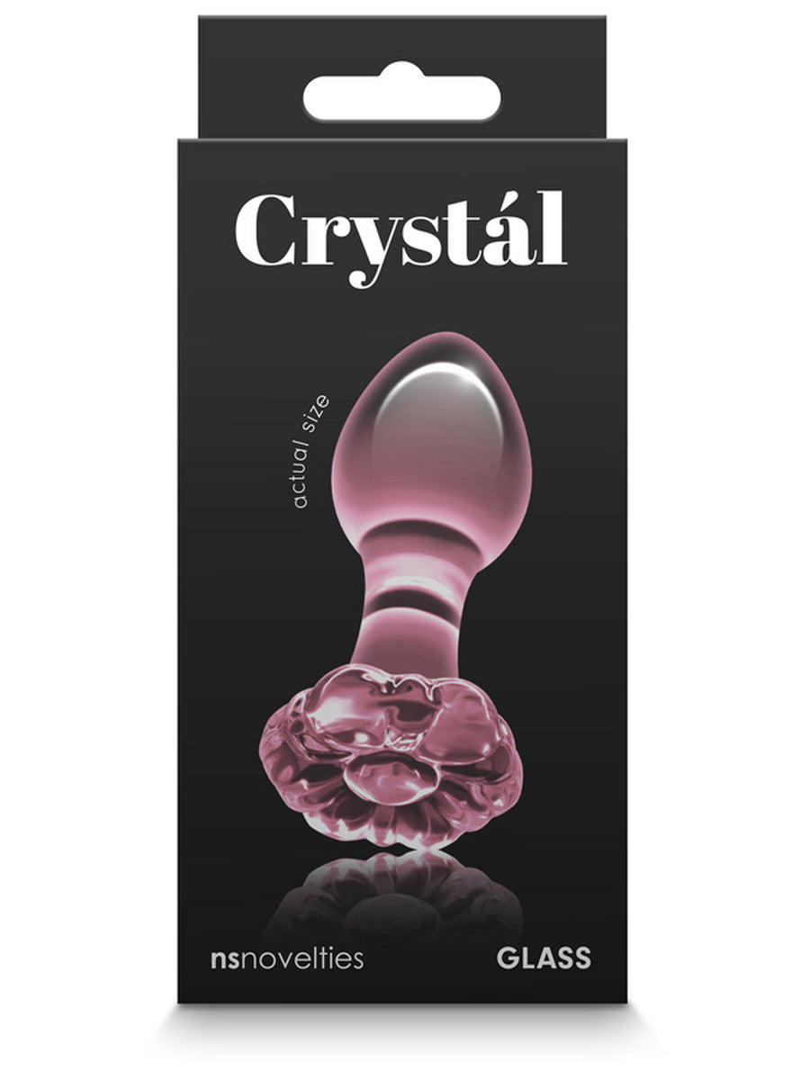 Crystal Glass Flower Pink