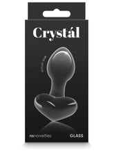 Load image into Gallery viewer, Crystal Glass Heart Black
