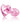 Crystal Glass Heart Pink
