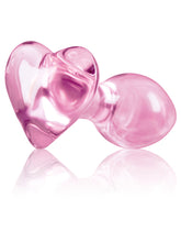 Load image into Gallery viewer, Crystal Glass Heart Pink
