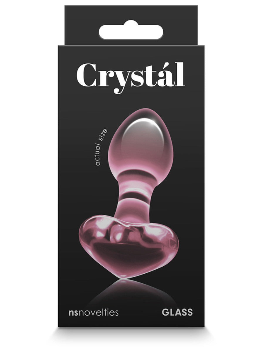 Crystal Glass Heart Pink