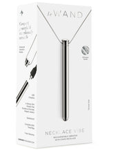 Load image into Gallery viewer, LE WAND CHROME VIBRATING NECKLACE SILVER
