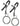 Bound Nipple Clamps C2 Gunmetal