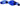 Gripper Hand Blowen Glass Anal Plug - Blue