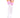 Athlete Acrylic Thigh Hi White With Pink Striped Top