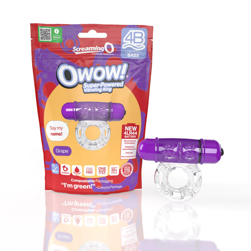 SCREAMING O 4B OWOW PENIS RING LOW PITCH - GRAPE