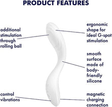 Load image into Gallery viewer, SATISFYER- Rrrolling Pleasure Vibrator- WHITE
