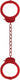 OUCH Pleasure Leg Cuffs - Red