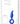 Gripper Hand Blowen Glass Anal Plug - Blue