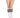 Acrylic Knee Hi With Striped Top White with Black stripe Style 5726