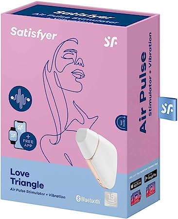 SATISFYER- Love Triangle- Air pulse- White