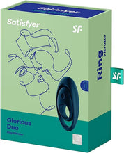 Load image into Gallery viewer, SATISFYER GLORIOUS DUO RING DARK BLUE
