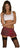 School Girl Mini Skirt Red Large