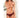 Rene Rofe Sexy Crotchless Lace V Thong - Red/Black M/L