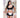 Baci 1369 Maid Black Ruffle with White Under Bust 3Pc OS