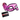 Feathered Masquerade Mask Pink & Purple