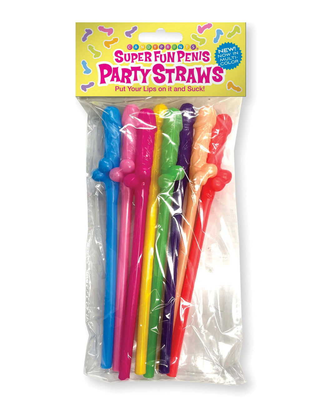 Super Fun Penis Party Straws Multi Colour