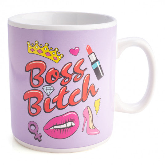 GIANT COFFEE  MUG- BOSS BITCH