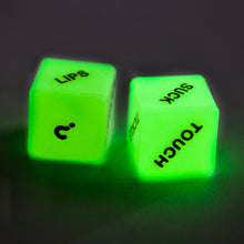 Load image into Gallery viewer, GLOW IN THE DARK LOVE DICE
