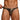 Gold Sexy Snakeskin Pattern Men Thong - Gold - L