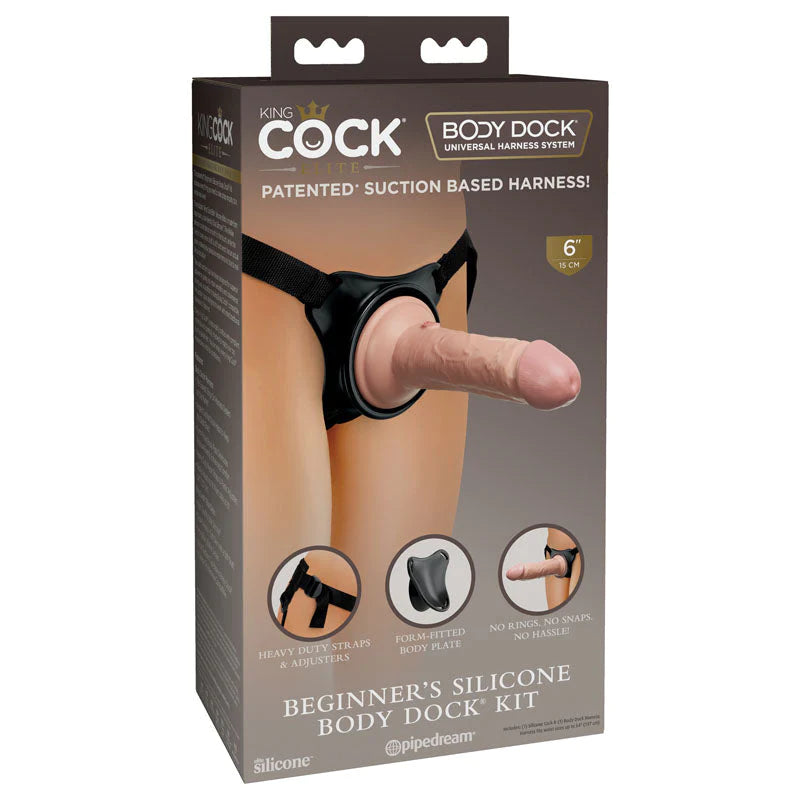 KING COCK ELITE BEGINERS SILICONE BODY DOCK KIT