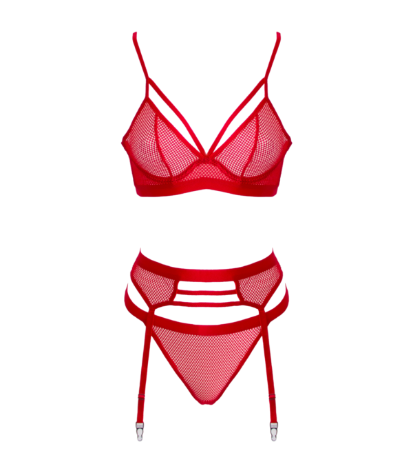 Muse 3PCE Mesh set Red MED