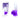 Playful – Riders 6″ Cock With Balls - Ombre Purple to Clear